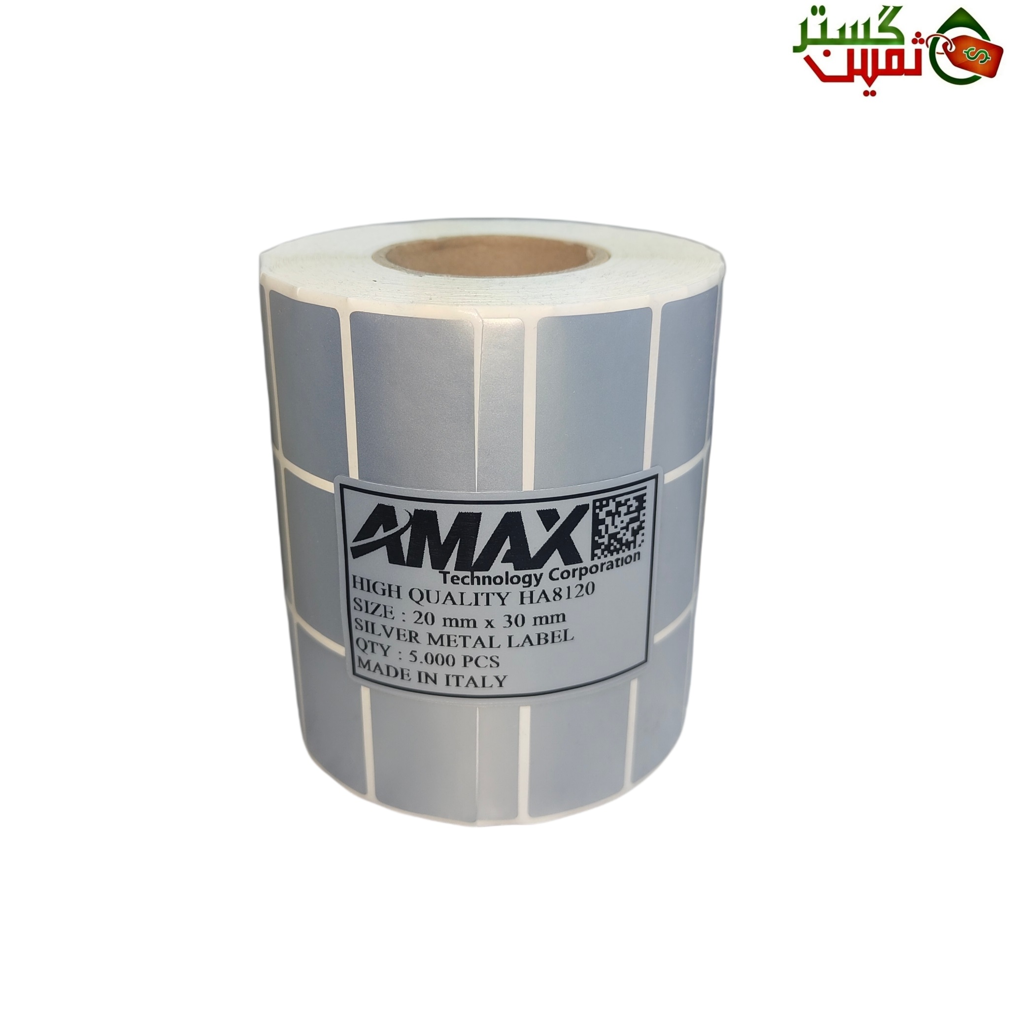 لیبل متال نقره ای ایمکس سایر 10x30 میلیمتر 10.000 عددی