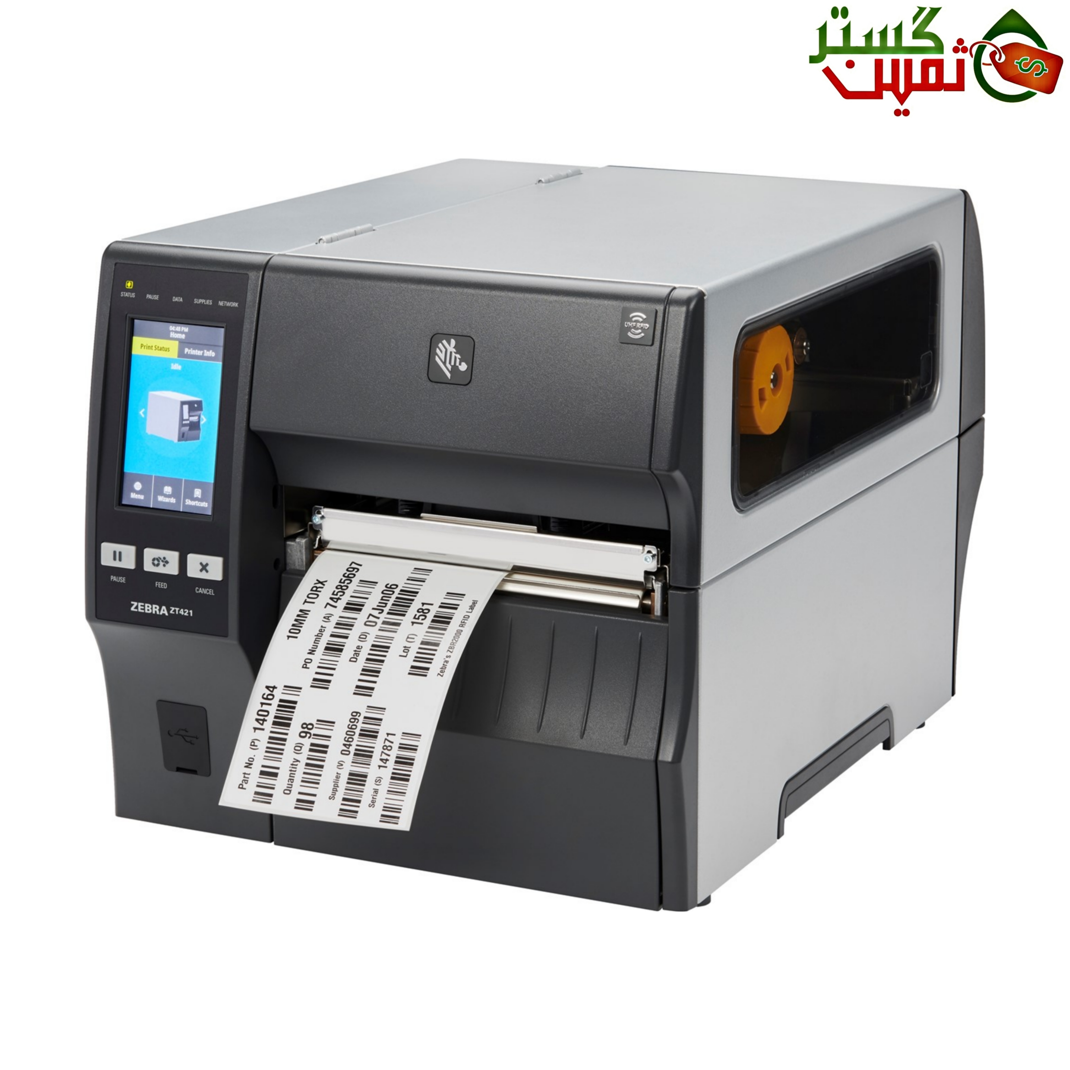  پرینتر لیبل زن صنعتی زبرا ZEBRA ZT421 203 dpi